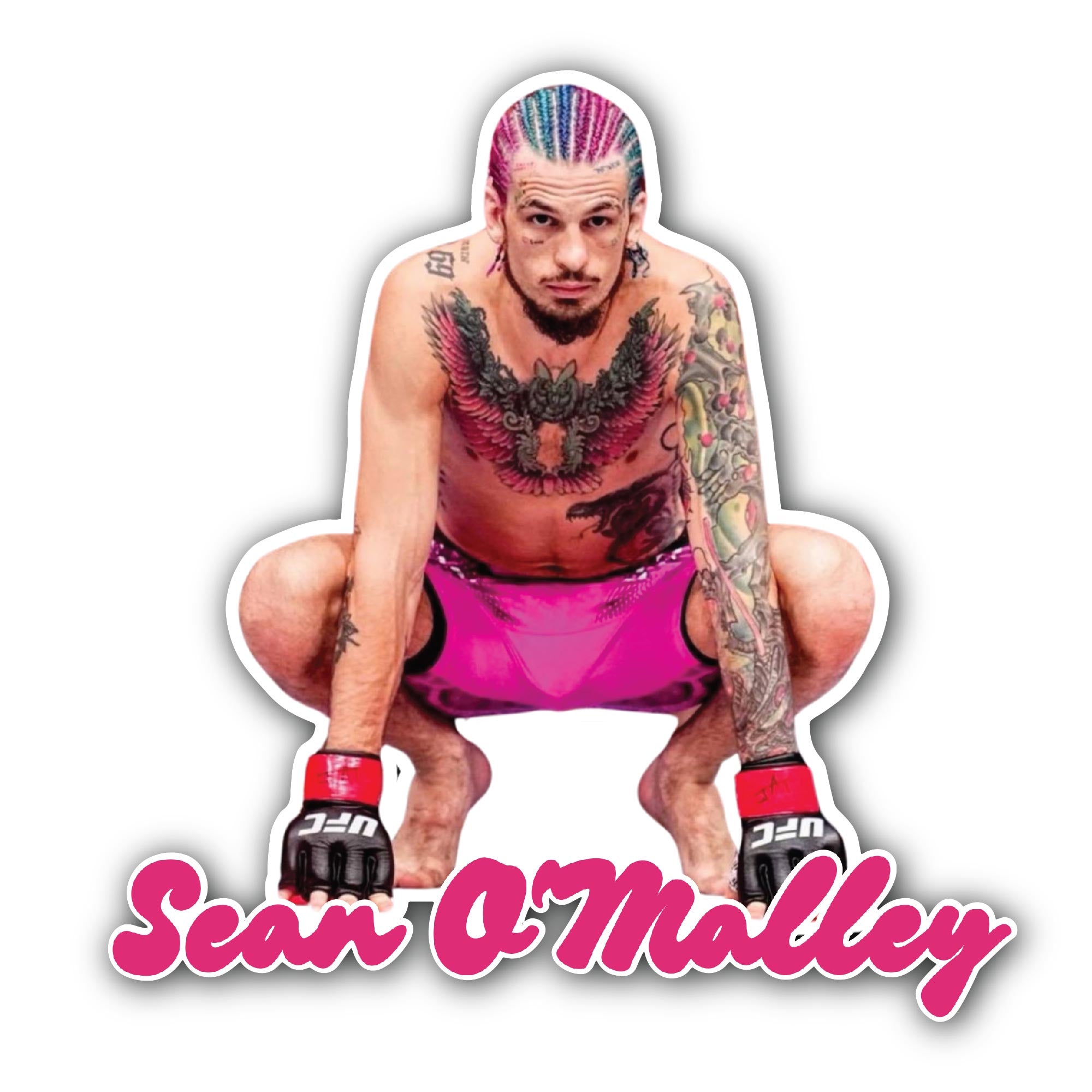Sean O'Malley Sticker, Waterproof Vinyl Decal Sticker Indoor Or Outdoor 2 (Pieces) 3" and 5"