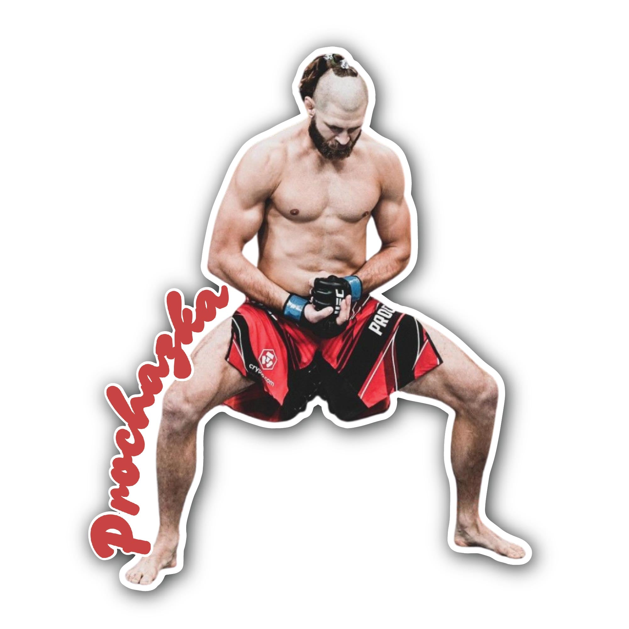 Jiri Prochazka Sticker, Waterproof Vinyl Decal Sticker Indoor Or Outdoor 2 (Pieces) 3" and 5"
