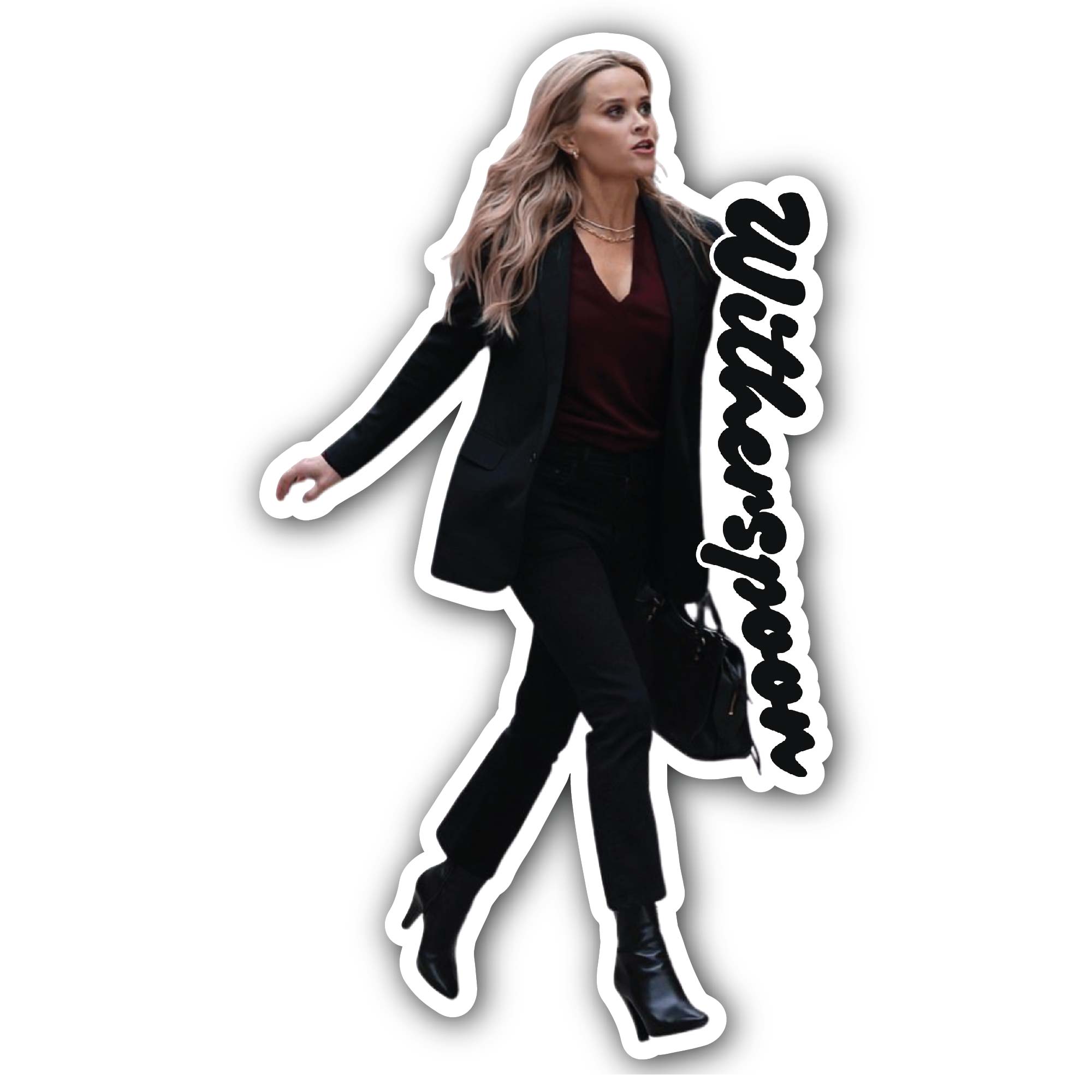 Witherspoon Sticker, Waterproof Vinyl Decal Sticker Indoor Or Outdoor 2 (Pieces) 3" and 5"