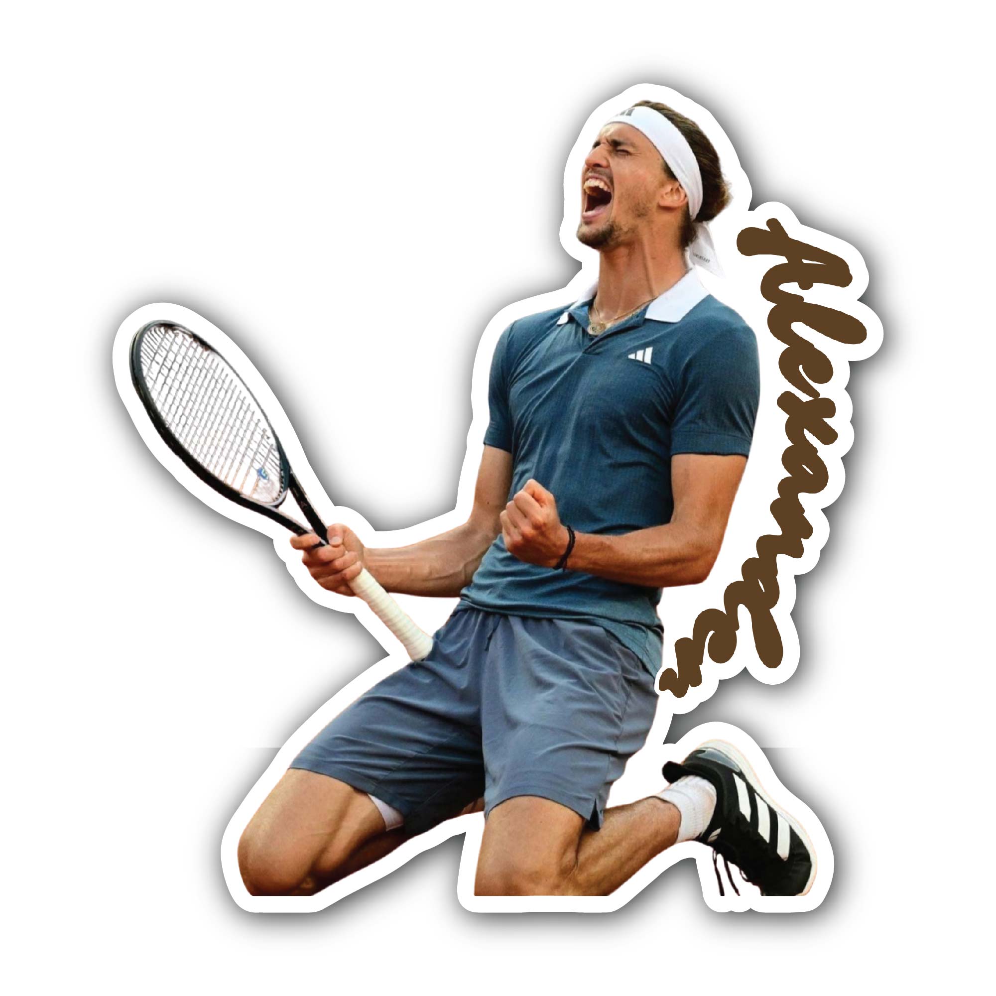 Alexander Sticker, Waterproof Vinyl Decal Sticker Indoor Or Outdoor 2 (Pieces) 3" and 5"