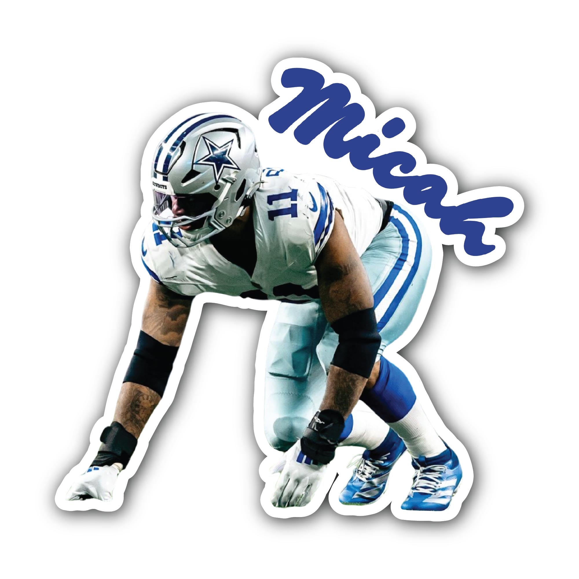 Micah Sticker, Waterproof Vinyl Decal Sticker Indoor Or Outdoor 2 (Pieces) 3" and 5"