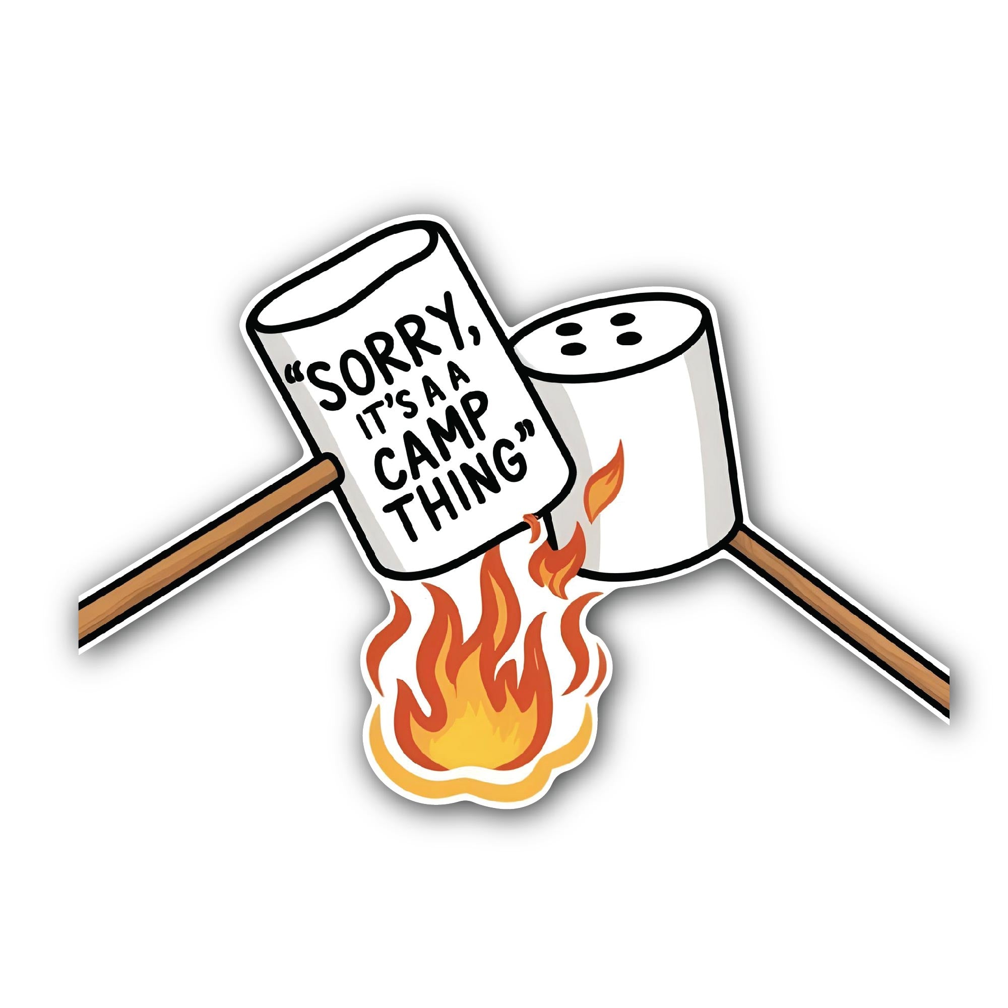 Sorry. It's a Camp Thing Sticker, Waterproof Vinyl Decal Sticker Indoor Or Outdoor 2 (Pieces) 3" and 5"