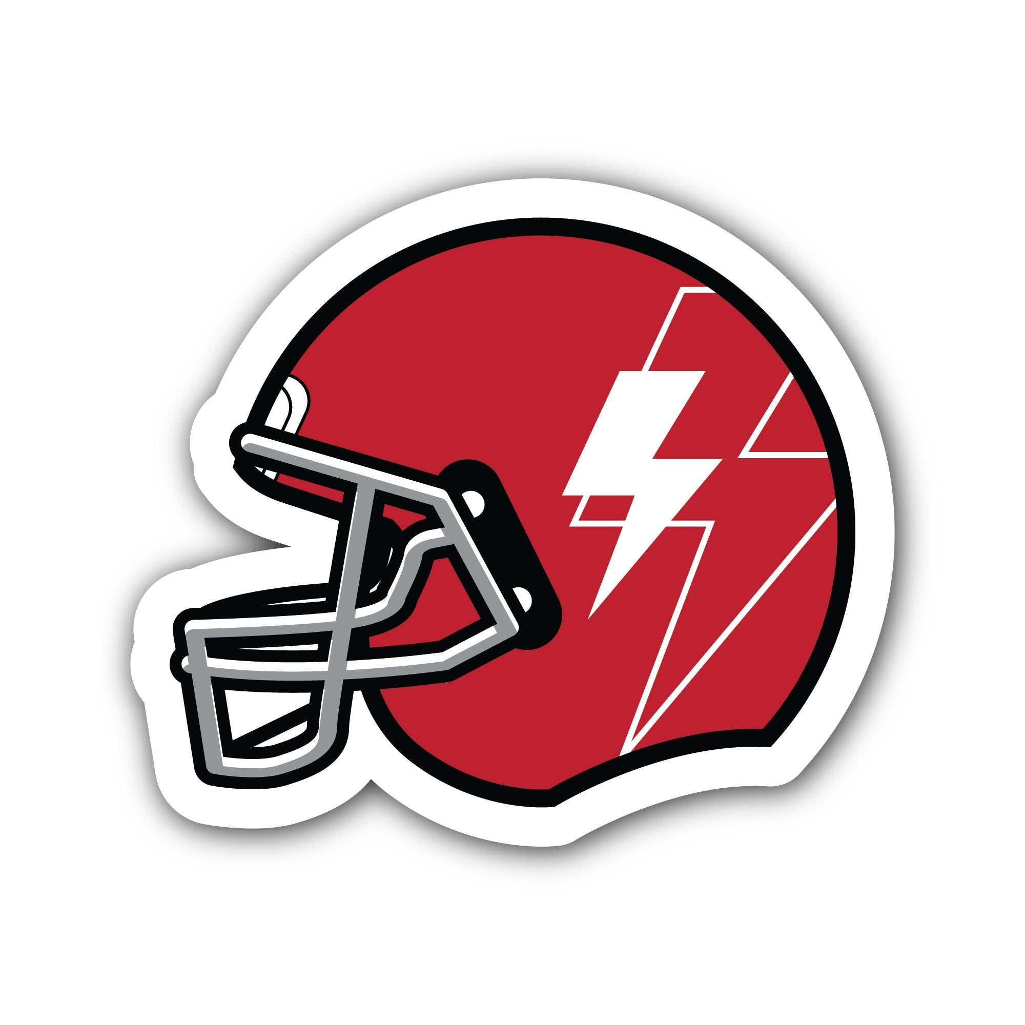 American football helmet Sticker, Waterproof Vinyl Decal Sticker Indoor Or Outdoor 2 (Pieces) 3" and 5"