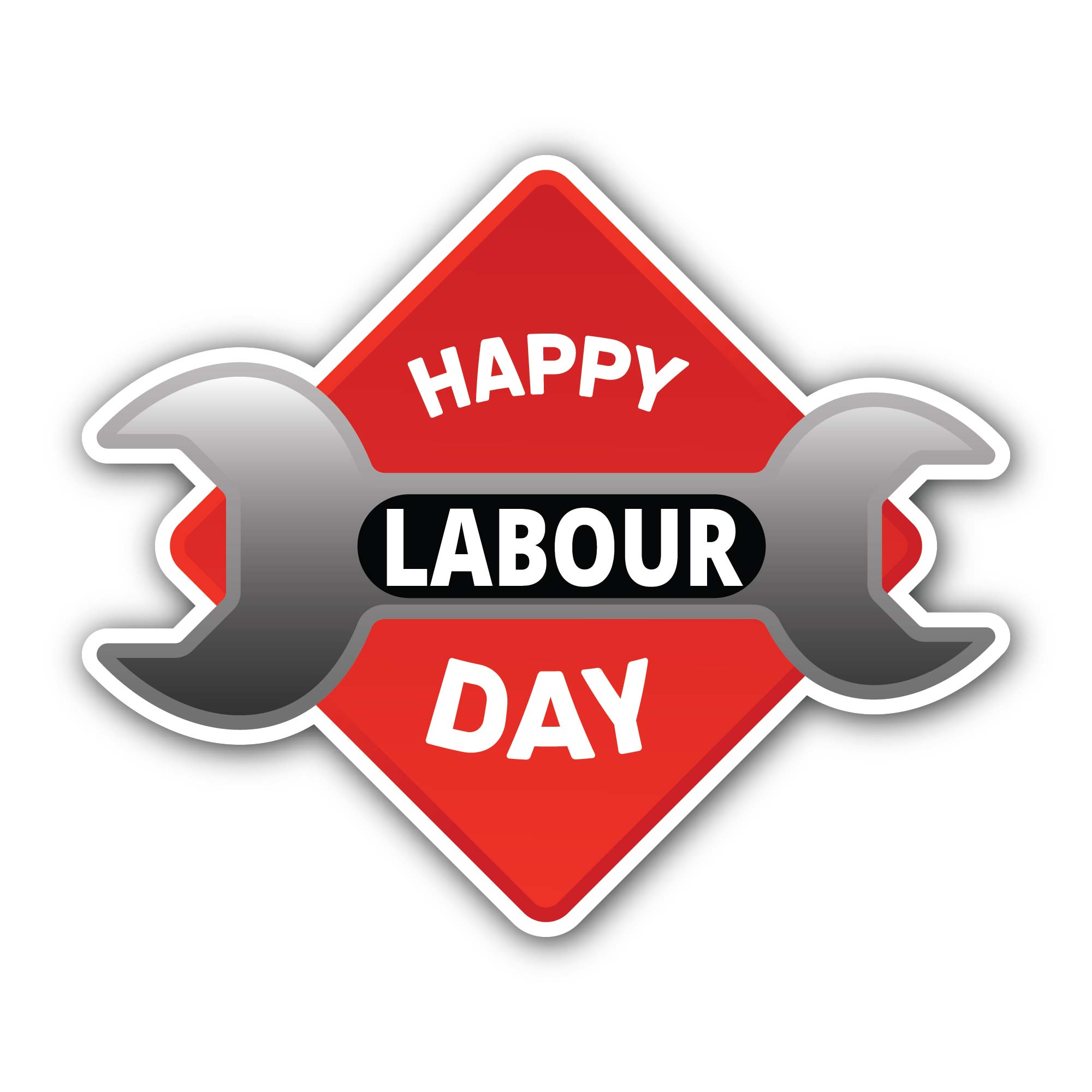 International Workers' Day Sticker, Waterproof Vinyl Decal Sticker Indoor Or Outdoor 2 (Pieces) 3" and 5"