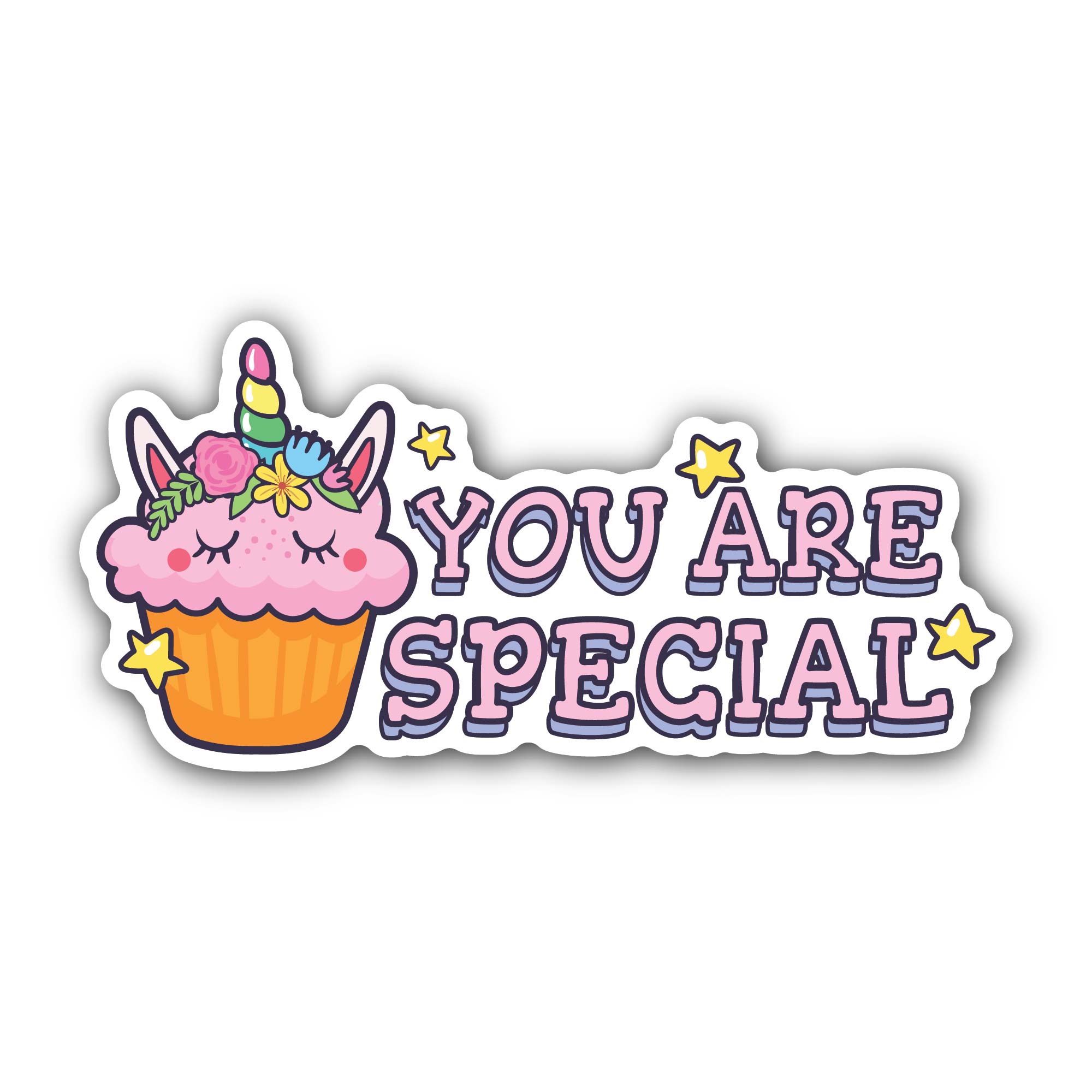 You are special Sticker, Waterproof Vinyl Decal Sticker Indoor Or Outdoor 2 (Pieces) 3" and 5"