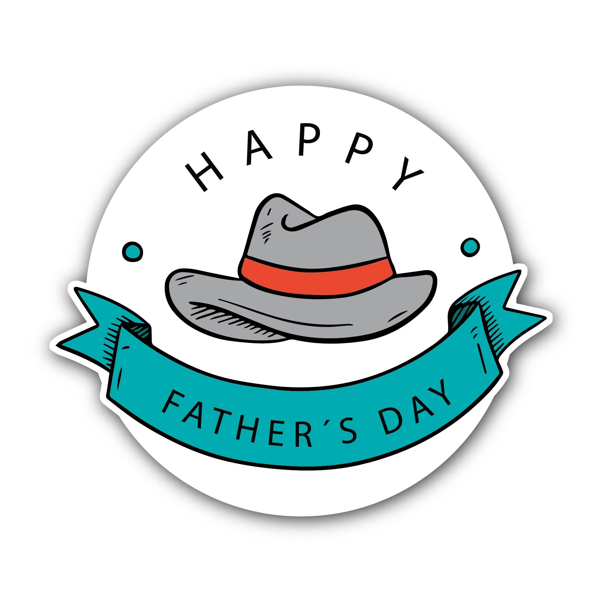 Best Dad Ever Sticker, Waterproof Vinyl Decal Sticker Indoor Or Outdoor 2 (Pieces) 3" and 5"