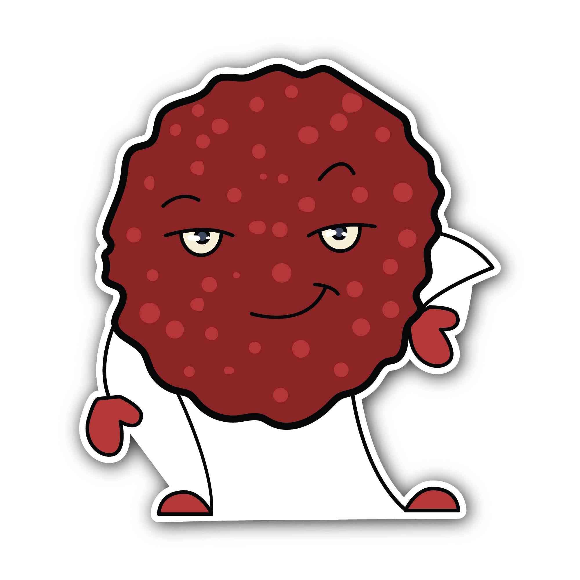Meatwad Aqua Teen Hunger Force Sticker, Waterproof Vinyl Decal Sticker Indoor Or Outdoor 2 (Pieces) 3" and 5"