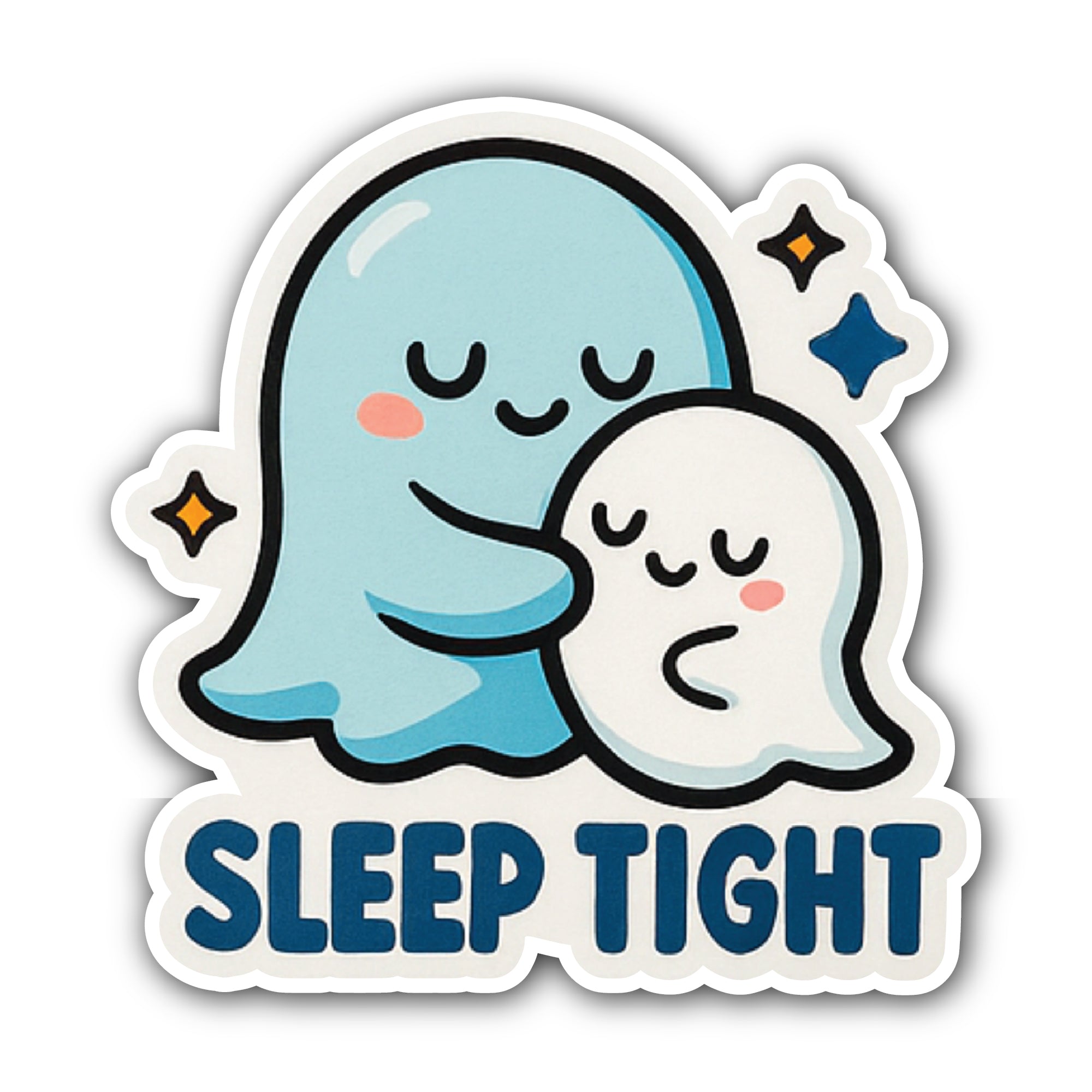 Sleep Tight Sticker, Waterproof Vinyl Decal Sticker Indoor Or Outdoor 2 (Pieces) 3" and 5"
