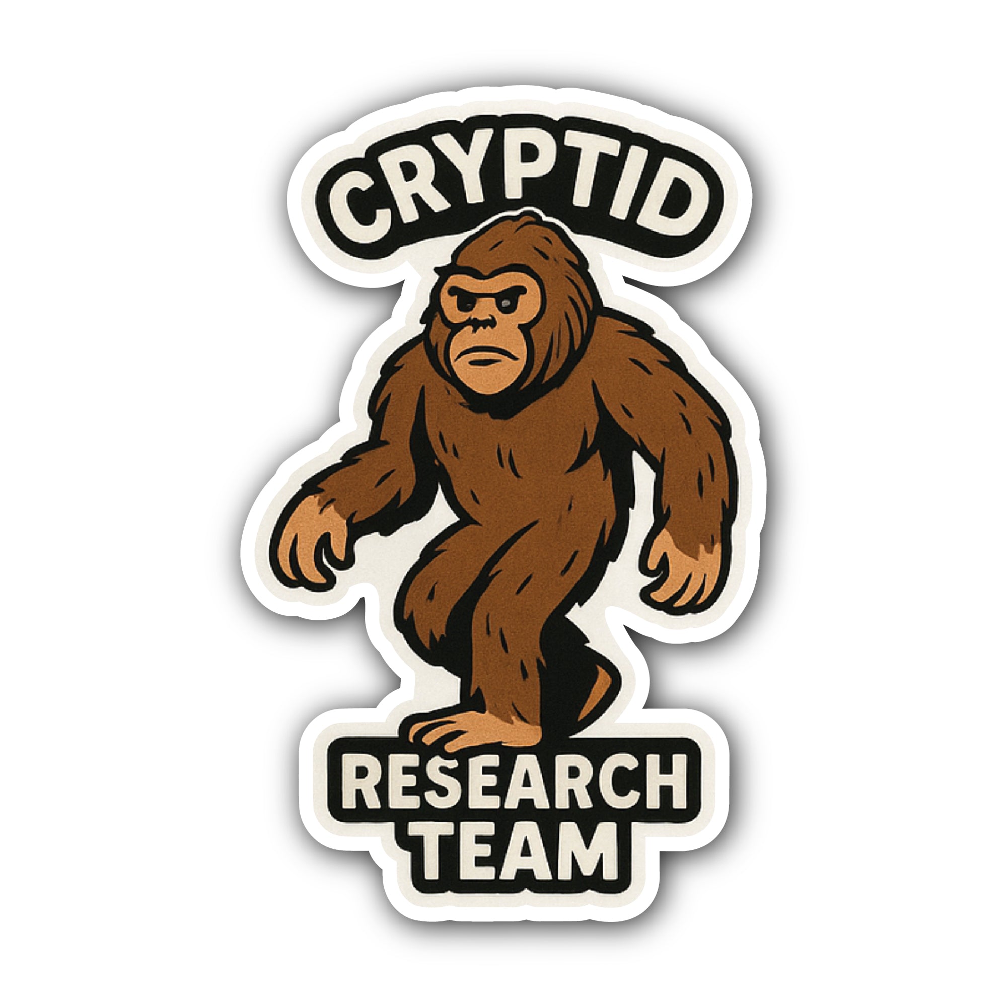 Bigfoot Research Team Sticker, Waterproof Vinyl Decal Sticker Indoor Or Outdoor 2 (Pieces) 3" and 5"