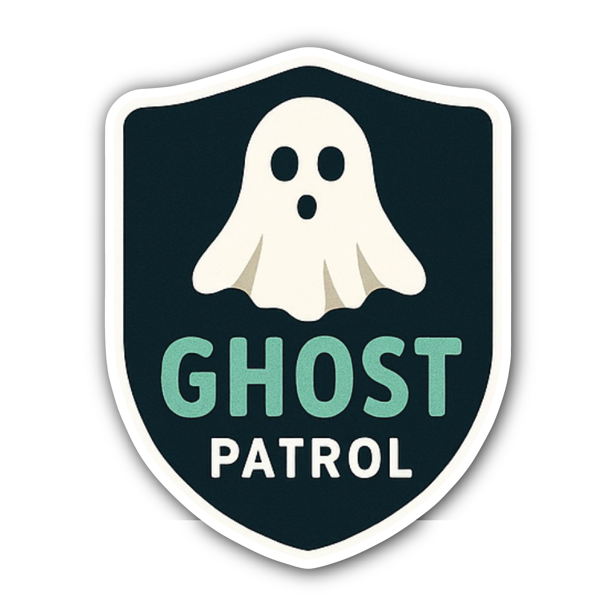 Ghost Patrol Sticker, Waterproof Vinyl Decal Sticker Indoor Or Outdoor 2 (Pieces) 3" and 5"