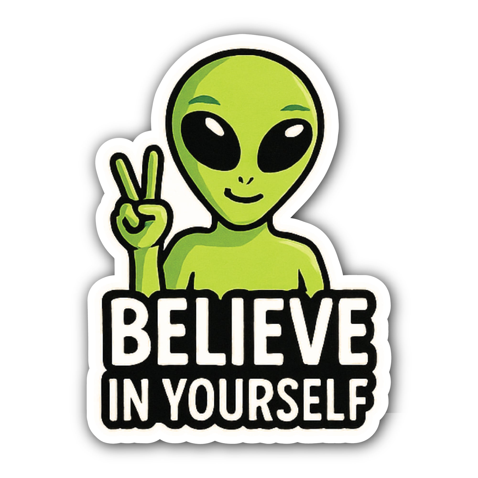 Believe in Yourself Sticker, Waterproof Vinyl Decal Sticker Indoor Or Outdoor 2 (Pieces) 3" and 5"