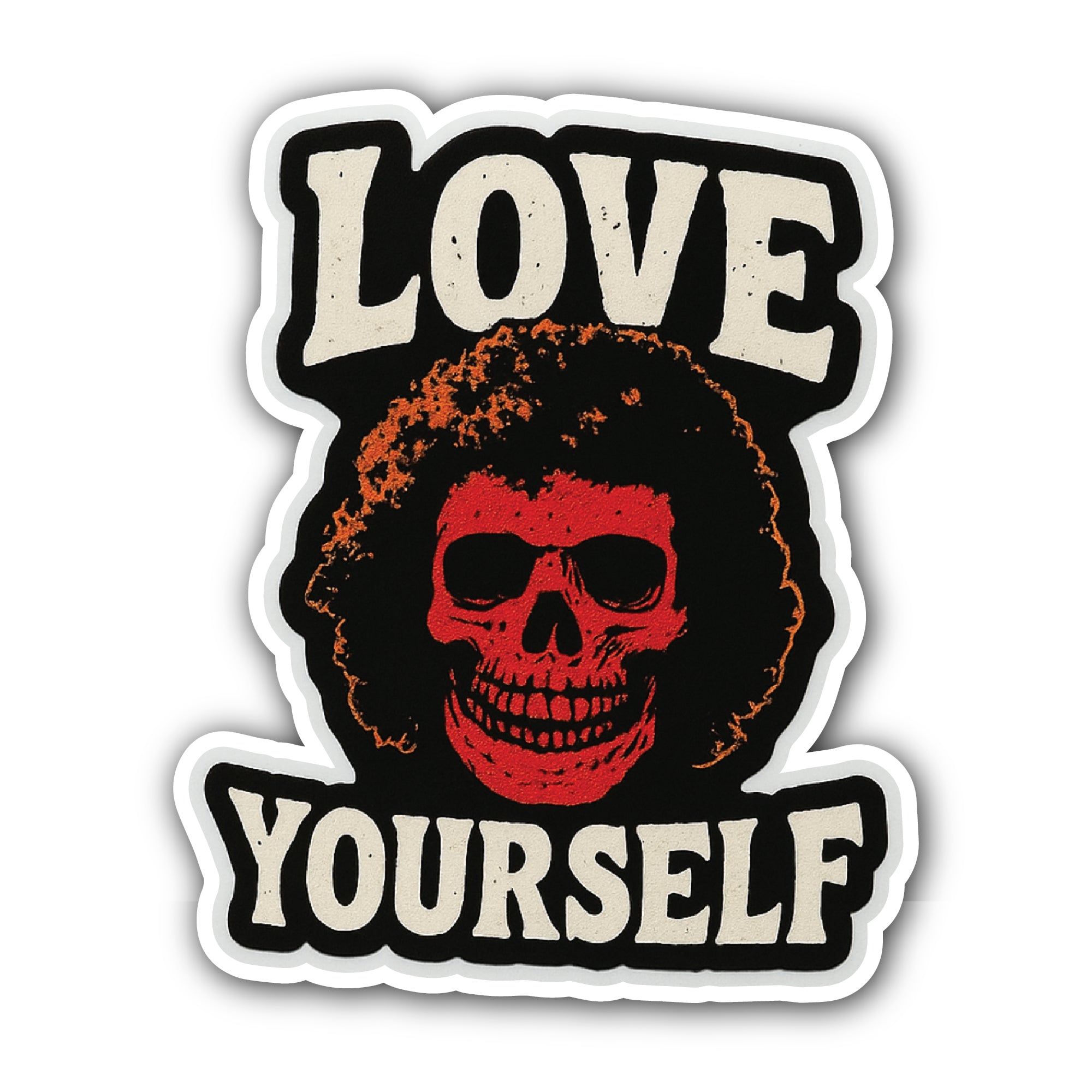 Love Yourself Sticker, Waterproof Vinyl Decal Sticker Indoor Or Outdoor 2 (Pieces) 3" and 5"