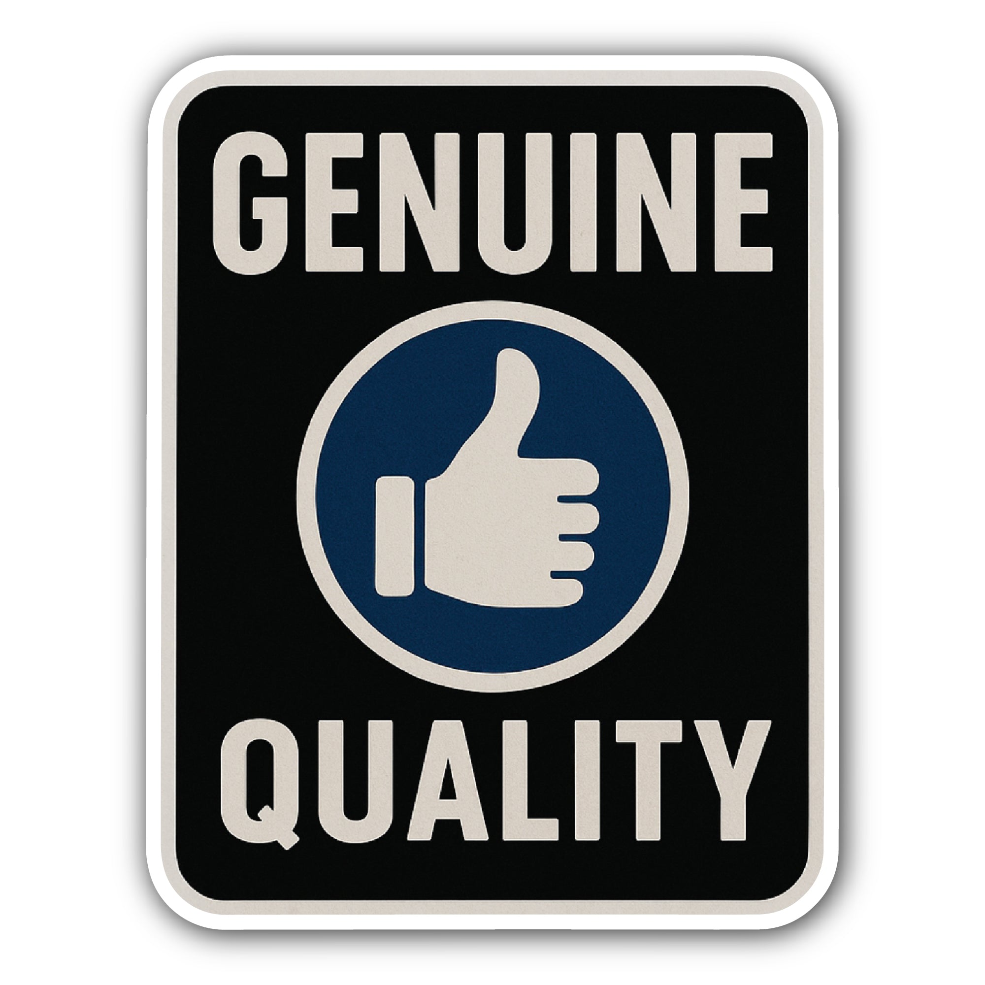 Genuine Quality Sticker, Waterproof Vinyl Decal Sticker Indoor Or Outdoor 2 (Pieces) 3" and 5"