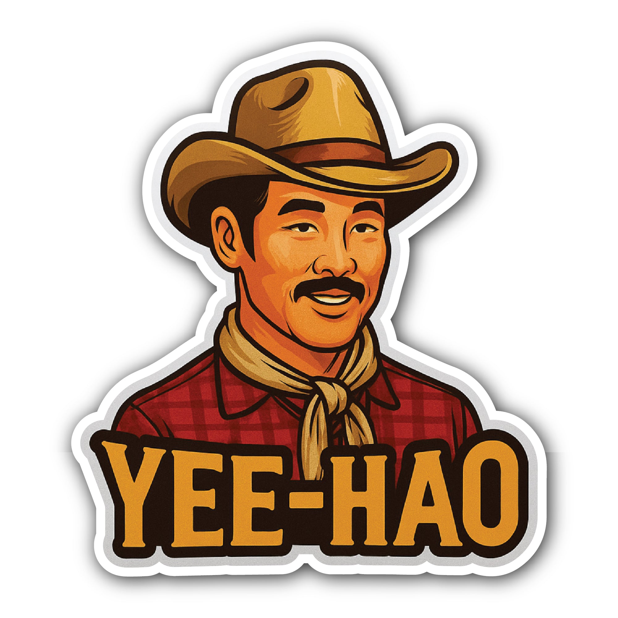 YEE-HAO Sticker, Waterproof Vinyl Decal Sticker Indoor Or Outdoor 2 (Pieces) 3" and 5"