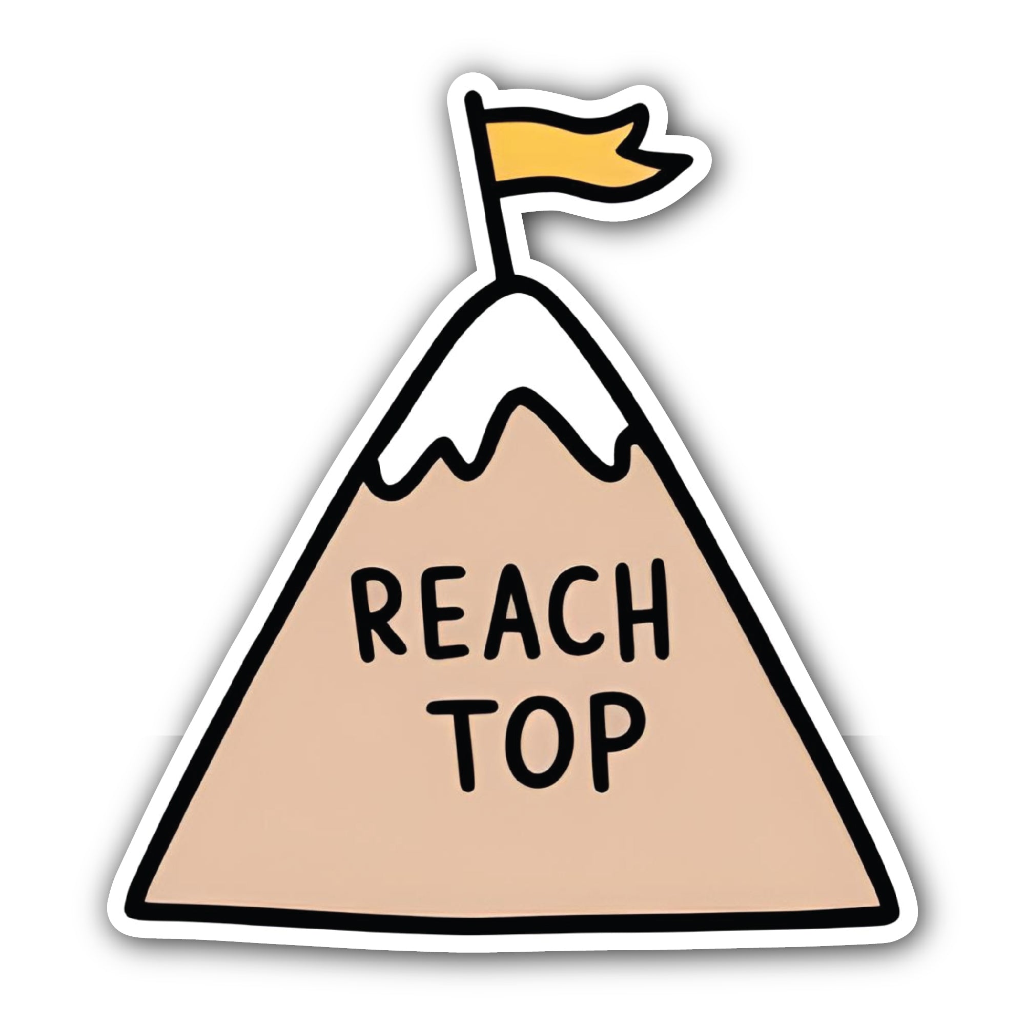 Reach TOP Sticker, Waterproof Vinyl Decal Sticker Indoor Or Outdoor 2 (Pieces) 3" and 5"