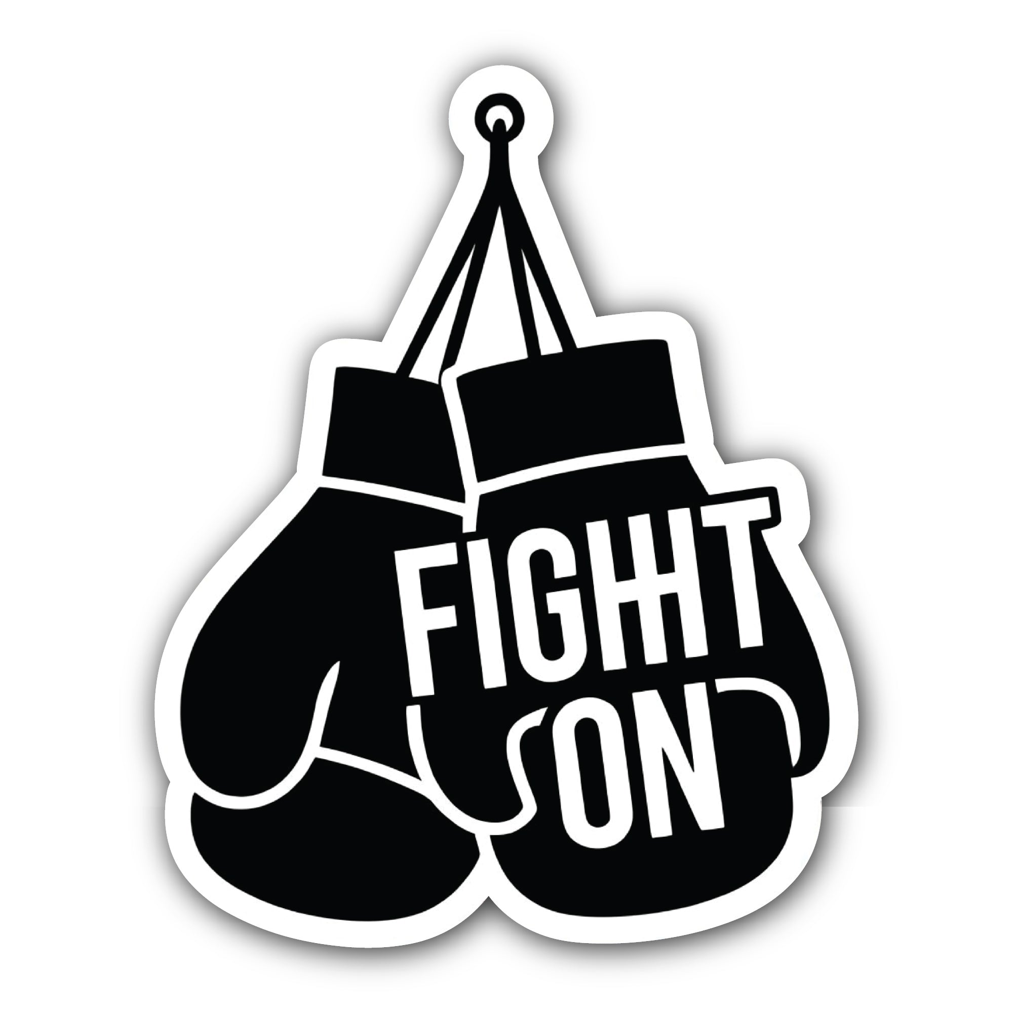 Boxing Glove Sticker, Waterproof Vinyl Decal Sticker Indoor Or Outdoor 2 (Pieces) 3" and 5"