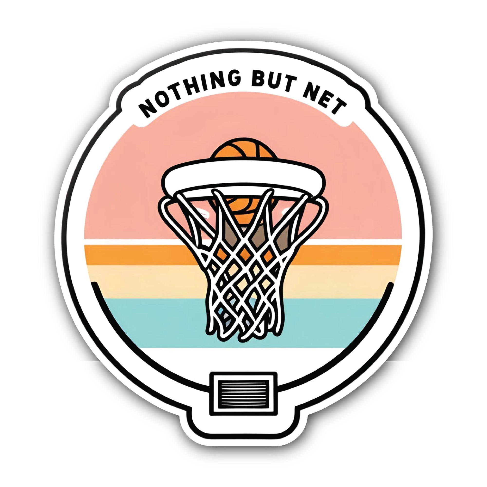 Nothing BUT NET Sticker, Waterproof Vinyl Decal Sticker Indoor Or Outdoor 2 (Pieces) 3" and 5"
