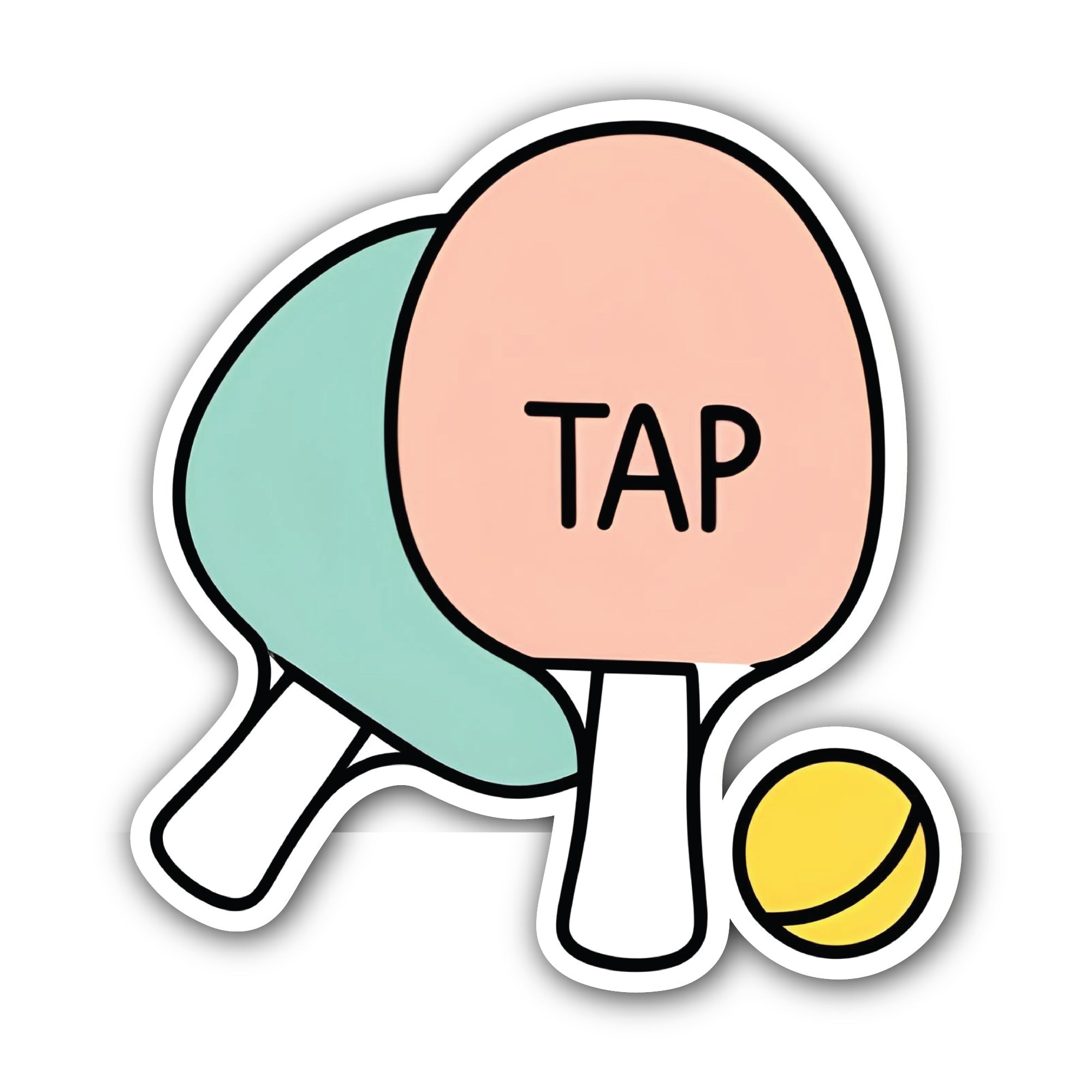 TAP Sticker, Waterproof Vinyl Decal Sticker Indoor Or Outdoor 2 (Pieces) 3" and 5"