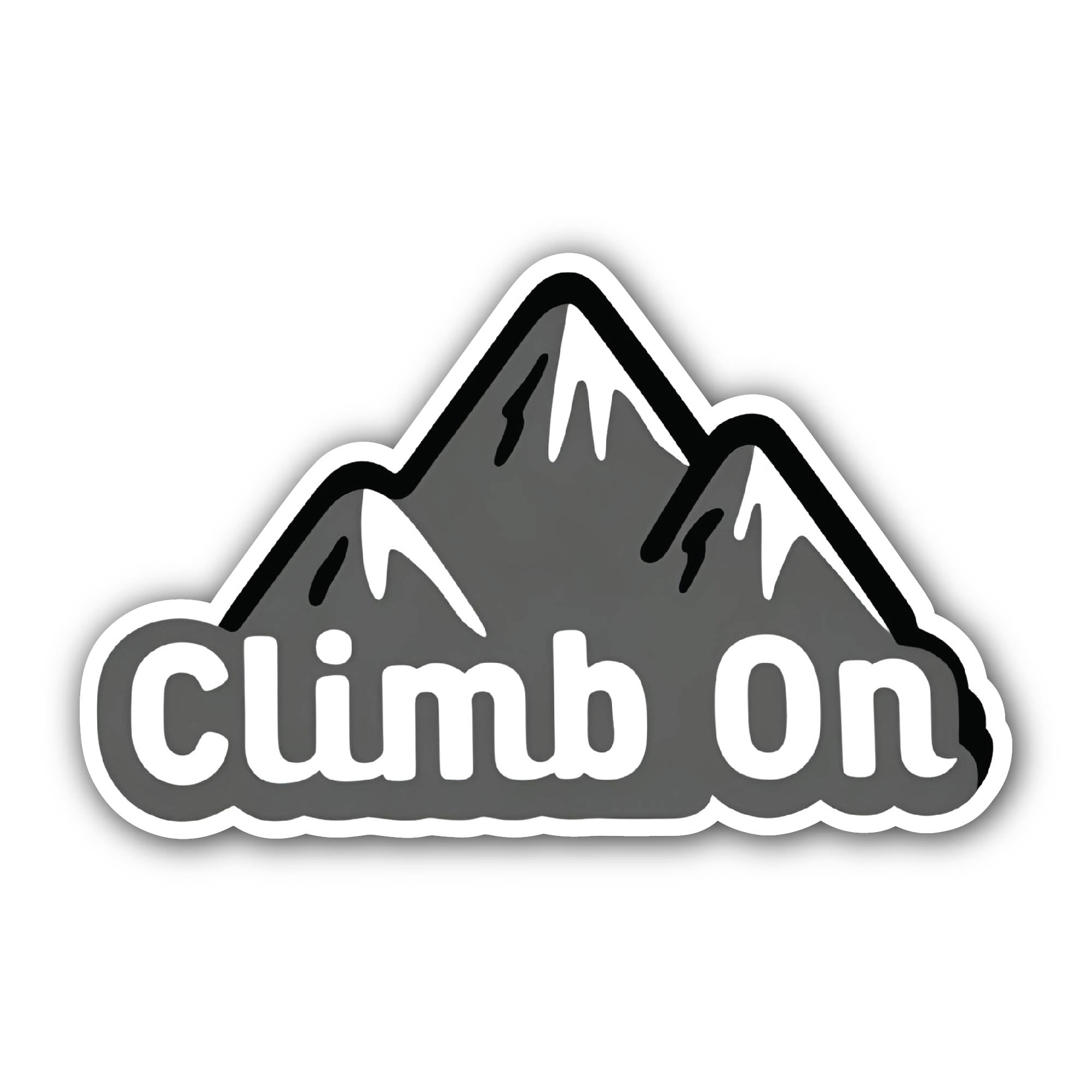 Climb On Sticker, Waterproof Vinyl Decal Sticker Indoor Or Outdoor 2 (Pieces) 3" and 5"