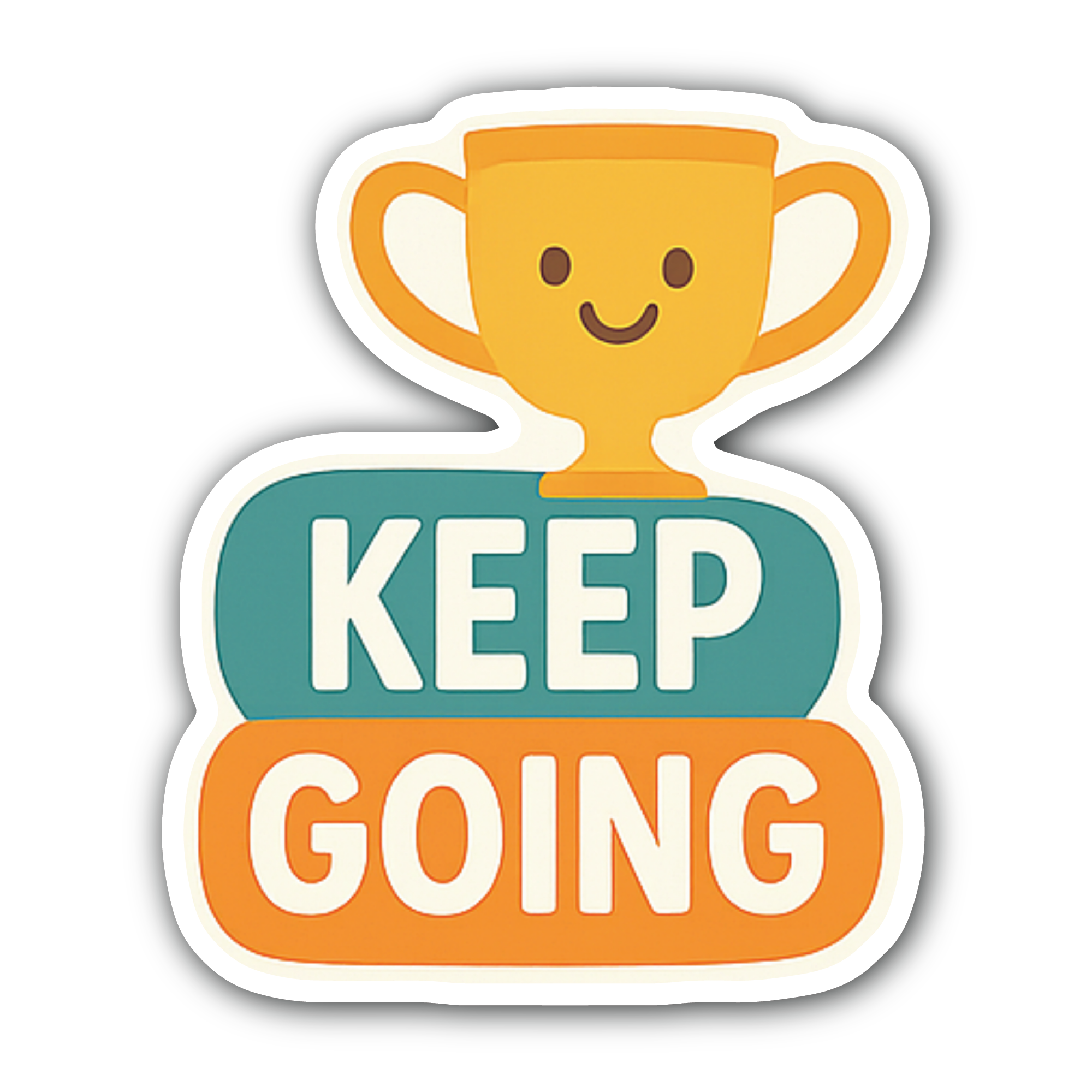 Motivational quote Sticker, Waterproof Vinyl Decal Sticker Indoor Or Outdoor 2 (Pieces) 3" and 5"