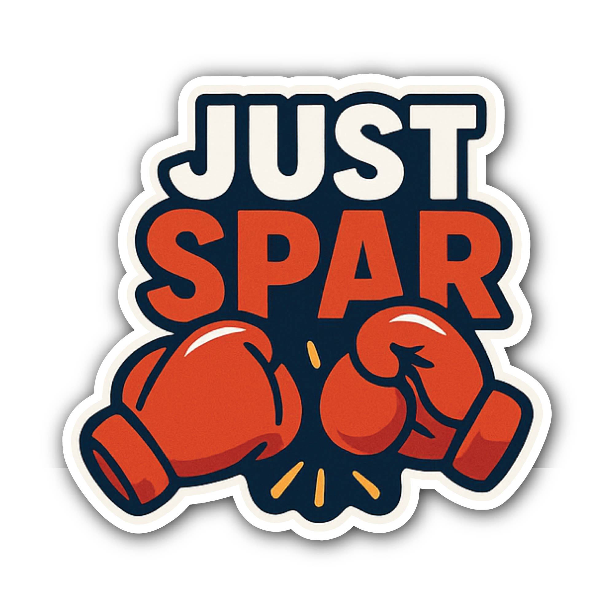 JUST Spar Sticker, Waterproof Vinyl Decal Sticker Indoor Or Outdoor 2 (Pieces) 3" and 5"