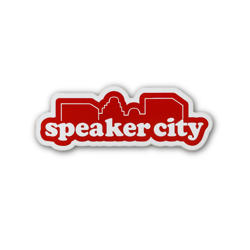 Speaker City Sticker, Waterproof Vinyl Decal Sticker Indoor Or Outdoor 2 (Pieces) 3" and 5"