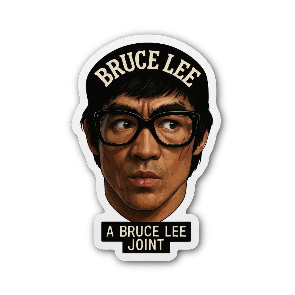 Legendary Bruce Lee Sticker, Waterproof Vinyl Decal Sticker Indoor Or Outdoor 2 (Pieces) 3" and 5"