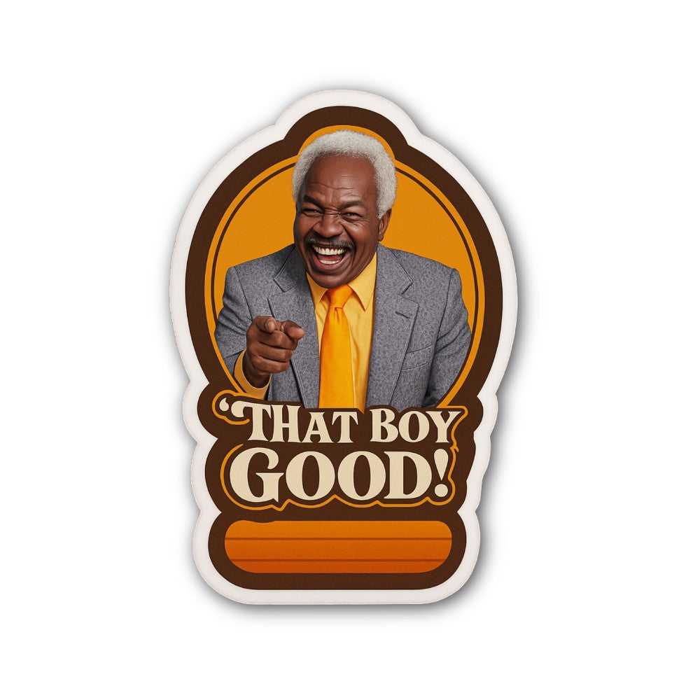 That Boy Good Sticker, Waterproof Vinyl Decal Sticker Indoor Or Outdoor 2 (Pieces) 3" and 5"