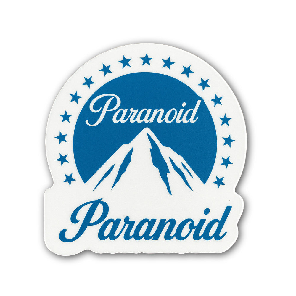 Paranoid Sticker, Waterproof Vinyl Decal Sticker Indoor Or Outdoor 2 (Pieces) 3" and 5"