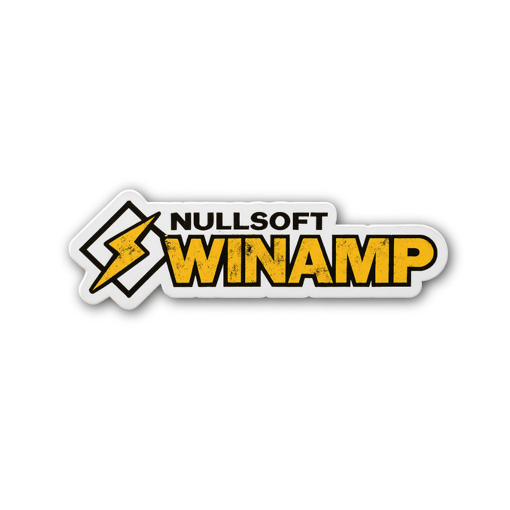 NULLSOFT WINAMP Sticker, Waterproof Vinyl Decal Sticker Indoor Or Outdoor 2 (Pieces) 3" and 5"