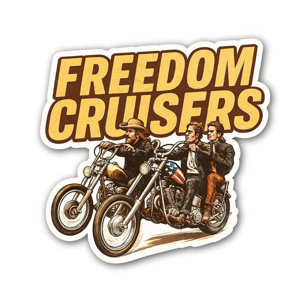FREEDOM CROUSERS Sticker, Waterproof Vinyl Decal Sticker Indoor Or Outdoor 2 (Pieces) 3" and 5"