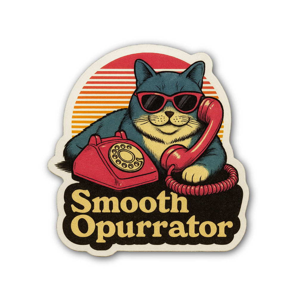 Smooth Opurrator Sticker, Waterproof Vinyl Decal Sticker Indoor Or Outdoor 2 (Pieces) 3" and 5"