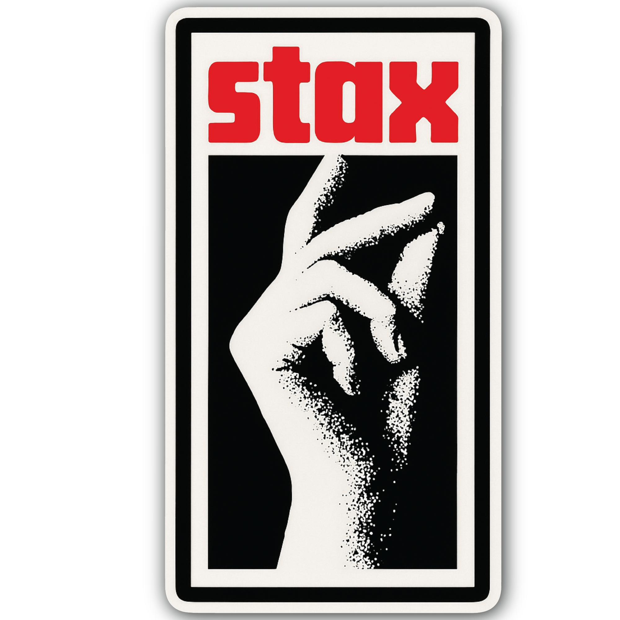 STAX Sticker, Waterproof Vinyl Decal Sticker Indoor Or Outdoor 2 (Pieces) 3" and 5"
