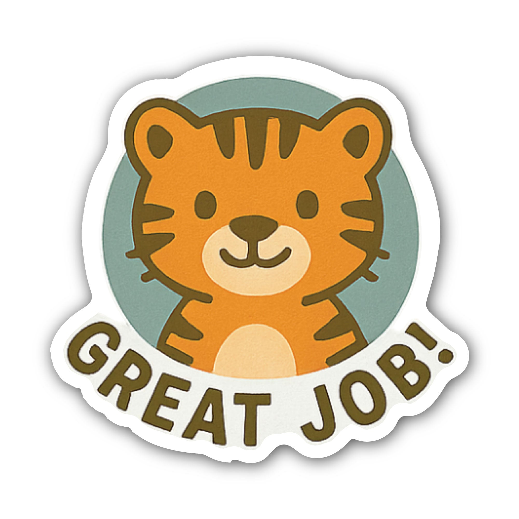 Great Job! Sticker, Waterproof Vinyl Decal Sticker Indoor Or Outdoor 2 (Pieces) 3" and 5"