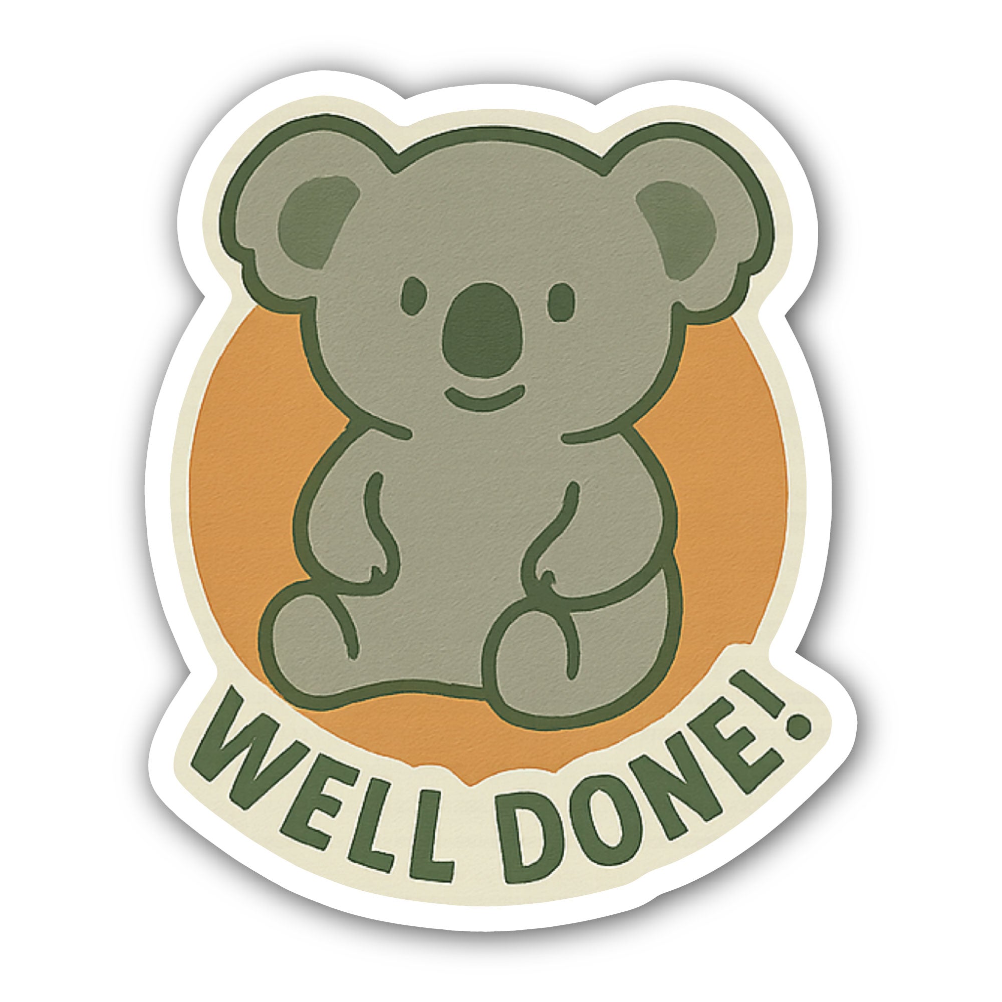 Well Done! Sticker, Waterproof Vinyl Decal Sticker Indoor Or Outdoor 2 (Pieces) 3" and 5"