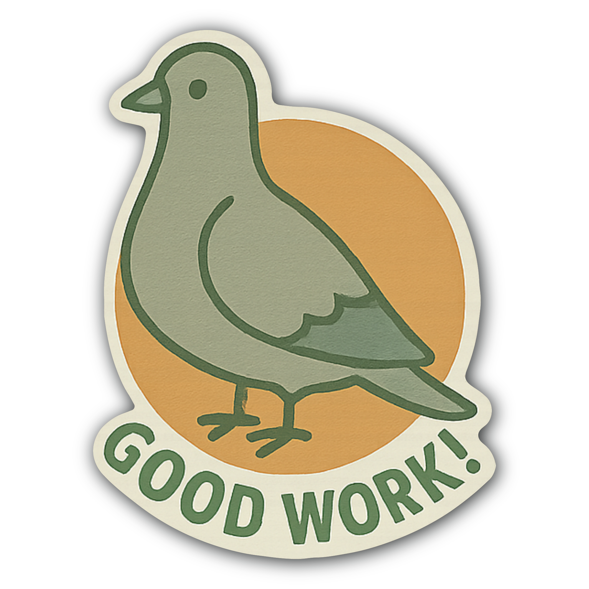 Good Work! Sticker, Waterproof Vinyl Decal Sticker Indoor Or Outdoor 2 (Pieces) 3" and 5"