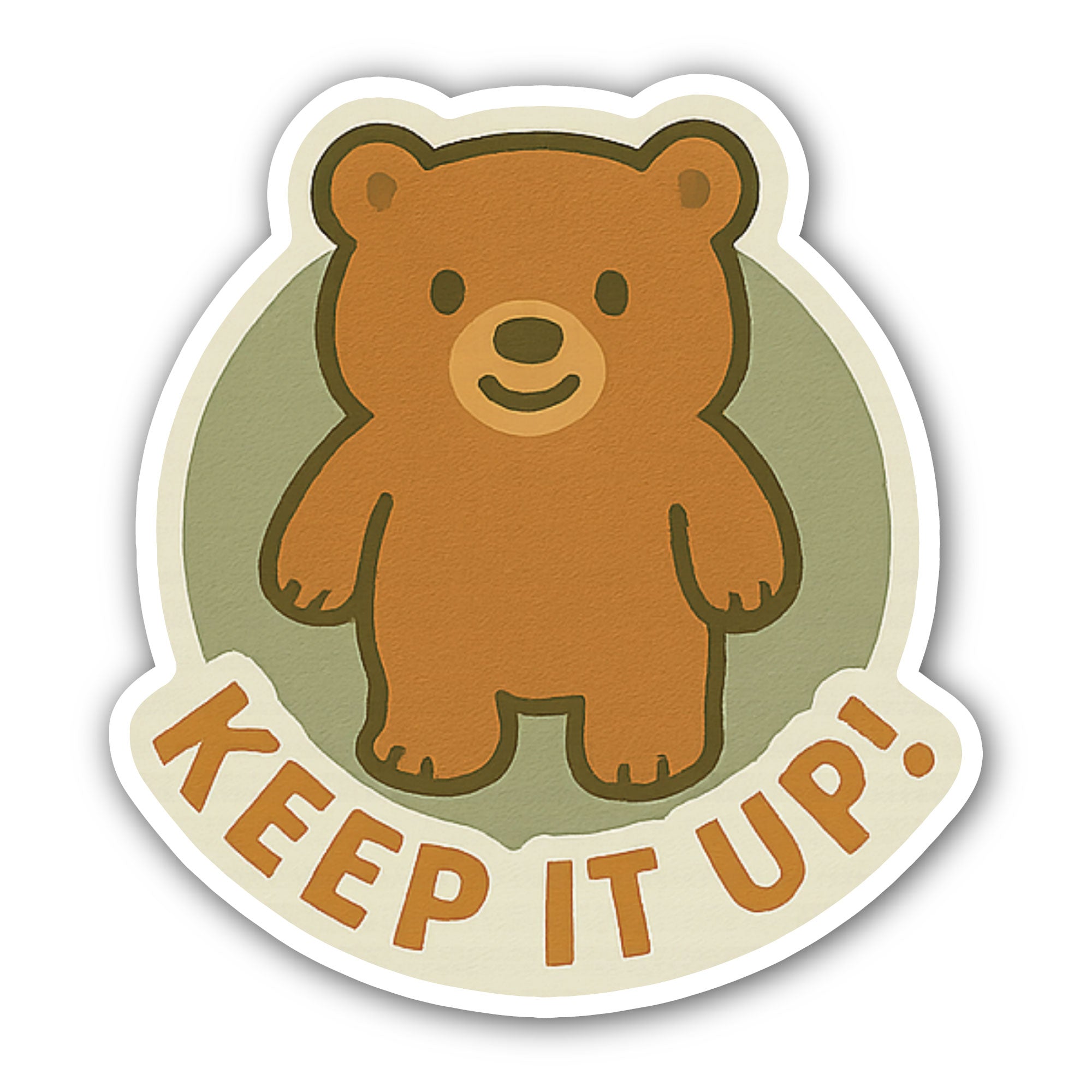 Teddy Bear Sticker, Waterproof Vinyl Decal Sticker Indoor Or Outdoor 2 (Pieces) 3" and 5"