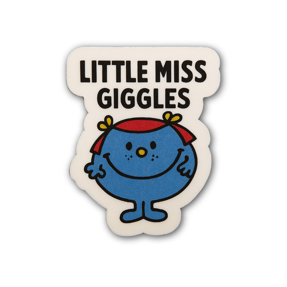 Little Miss Giggles Sticker, Waterproof Vinyl Decal Sticker Indoor Or Outdoor 2 (Pieces) 3" and 5"