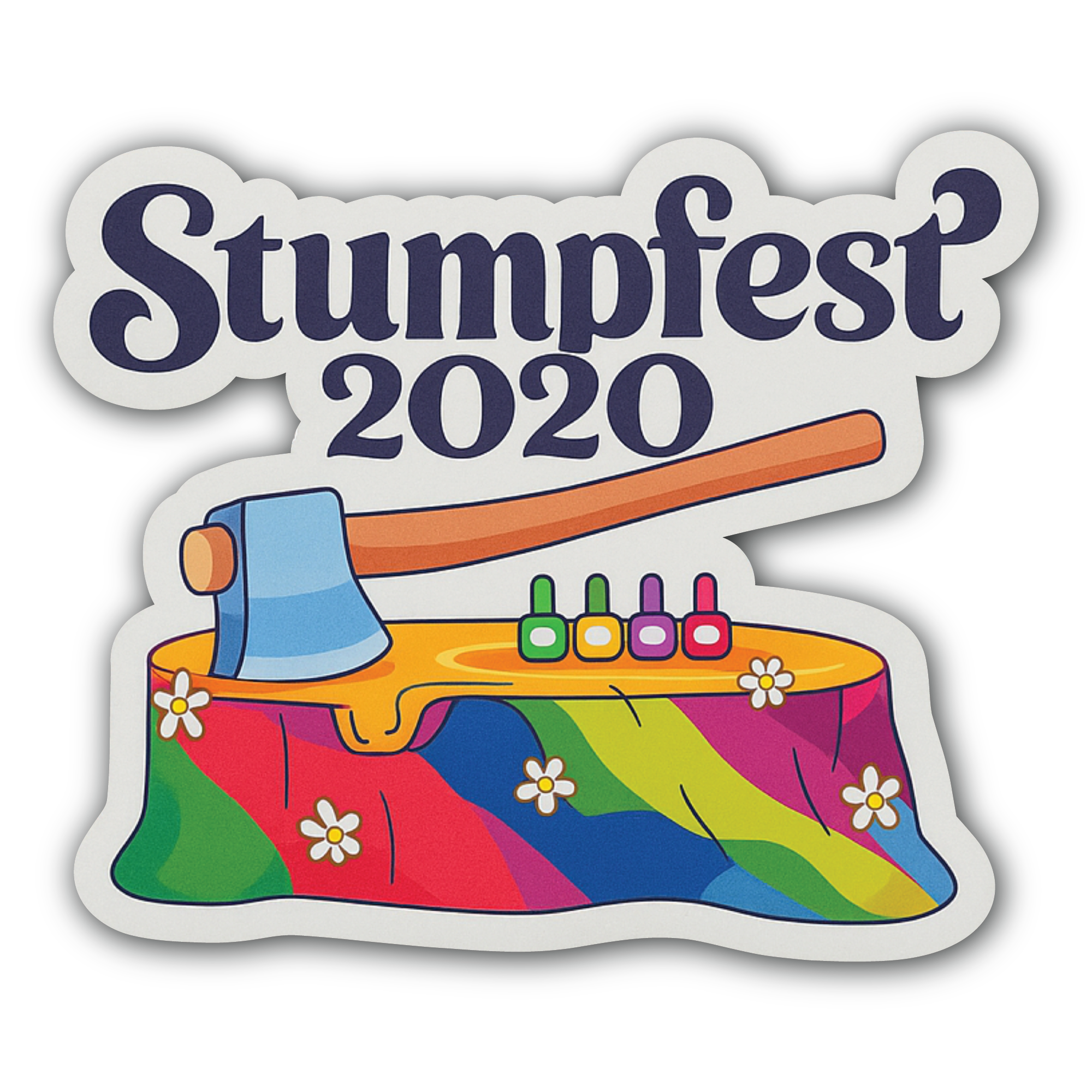 Stumpfest Sticker, Waterproof Vinyl Decal Sticker Indoor Or Outdoor 2 (Pieces) 3" and 5"