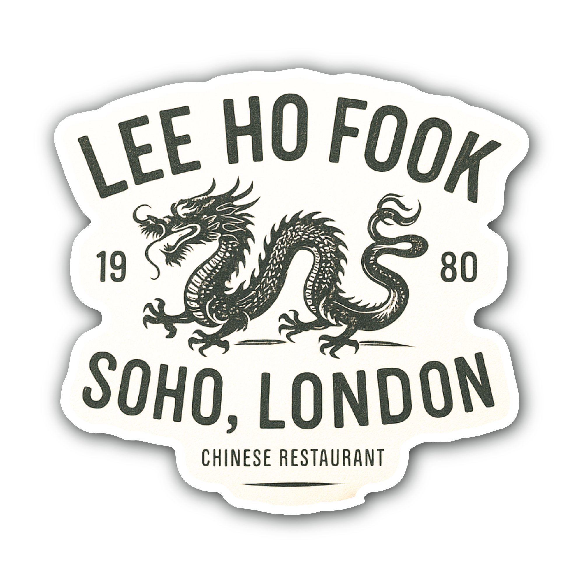 LEE HO Fook Sticker, Waterproof Vinyl Decal Sticker Indoor Or Outdoor 2 (Pieces) 3" and 5"