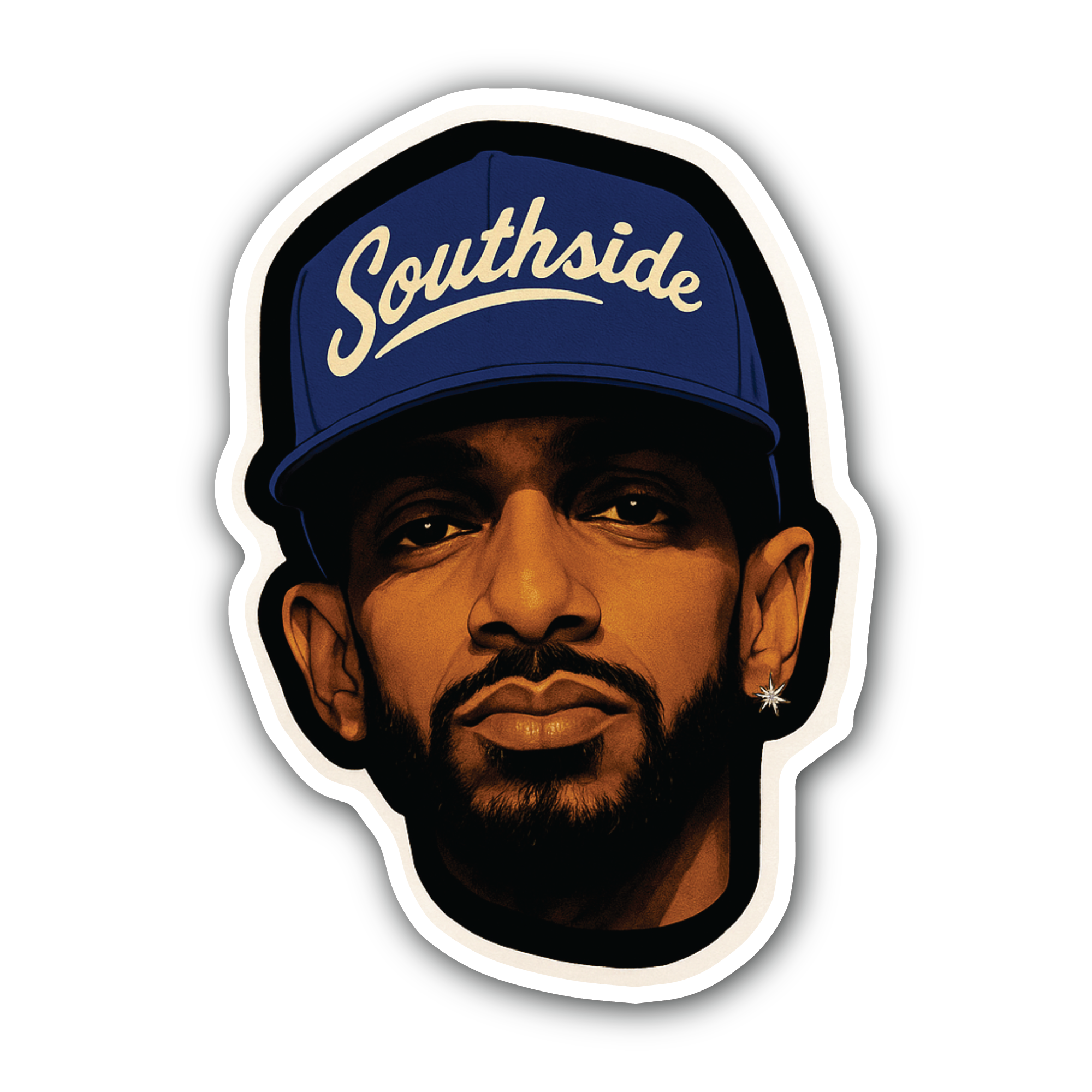 Southside Sticker, Waterproof Vinyl Decal Sticker Indoor Or Outdoor 2 (Pieces) 3" and 5"