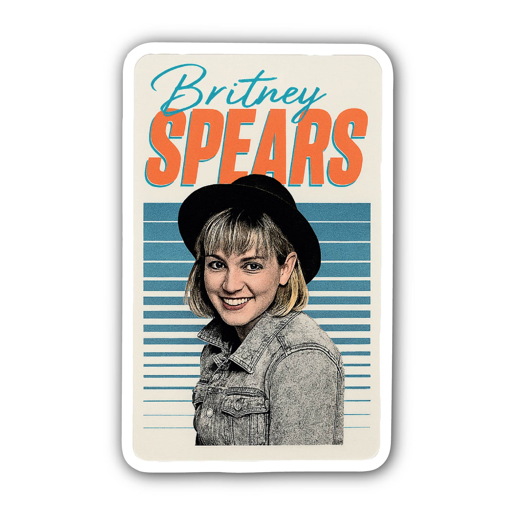Britney Spears Sticker, Waterproof Vinyl Decal Sticker Indoor Or Outdoor 2 (Pieces) 3" and 5"