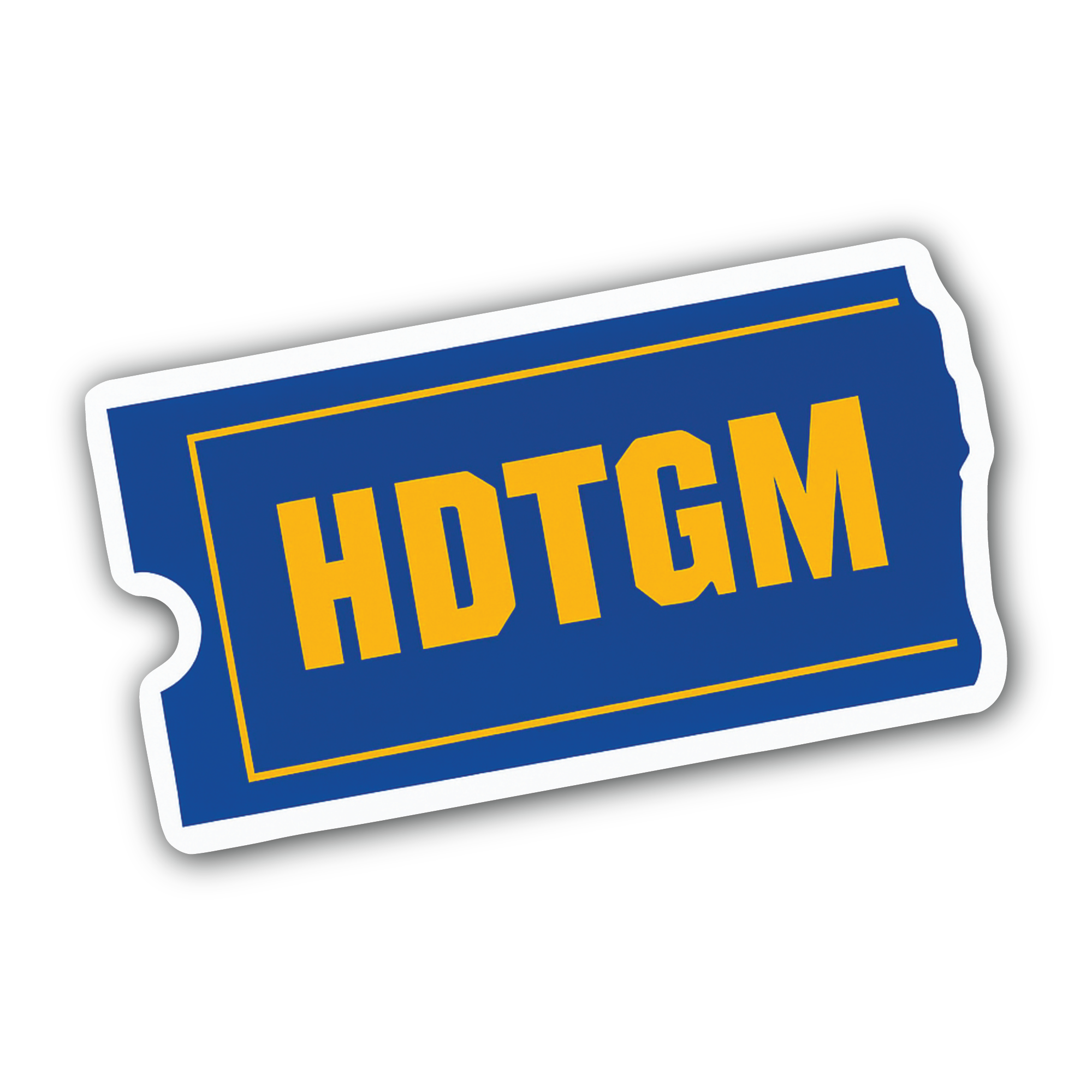 HDTGM Sticker, Waterproof Vinyl Decal Sticker Indoor Or Outdoor 2 (Pieces) 3" and 5"