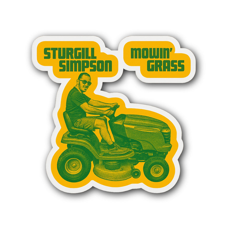 Sturgill Simpson Sticker, Waterproof Vinyl Decal Sticker Indoor Or Outdoor 2 (Pieces) 3" and 5"