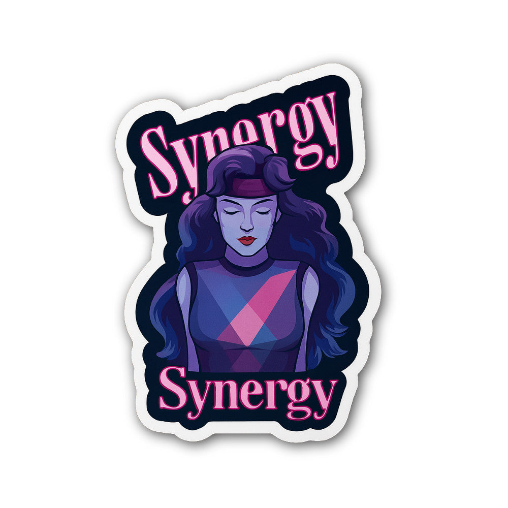 Synergy Sticker, Waterproof Vinyl Decal Sticker Indoor Or Outdoor 2 (Pieces) 3" and 5"