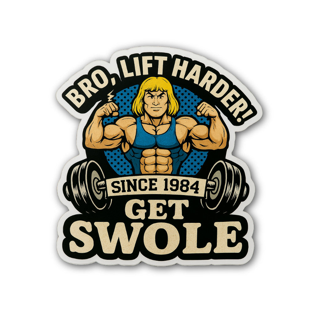 Heman Gym Motivation Sticker, Waterproof Vinyl Decal Sticker Indoor Or Outdoor 2 (Pieces) 3" and 5"