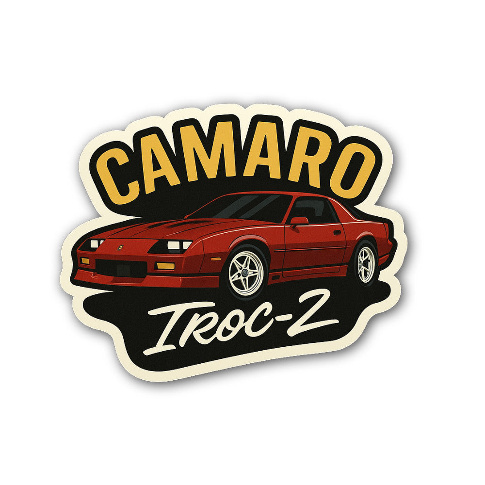 Camaro Sticker, Waterproof Vinyl Decal Sticker Indoor Or Outdoor 2 (Pieces) 3" and 5"