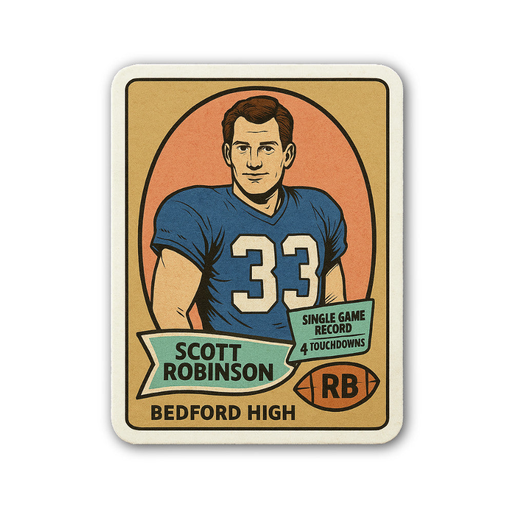 Scott Robinson Sticker, Waterproof Vinyl Decal Sticker Indoor Or Outdoor 2 (Pieces) 3" and 5"