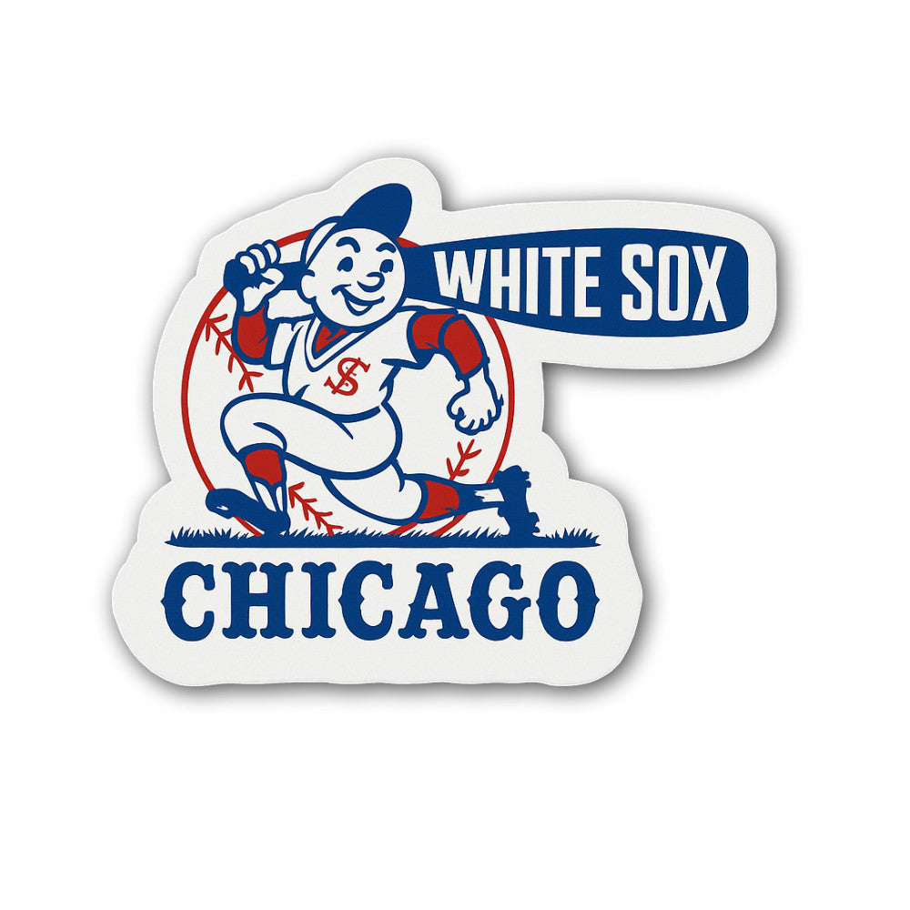 Chicago White sox Sticker, Waterproof Vinyl Decal Sticker Indoor Or Outdoor 2 (Pieces) 3" and 5"