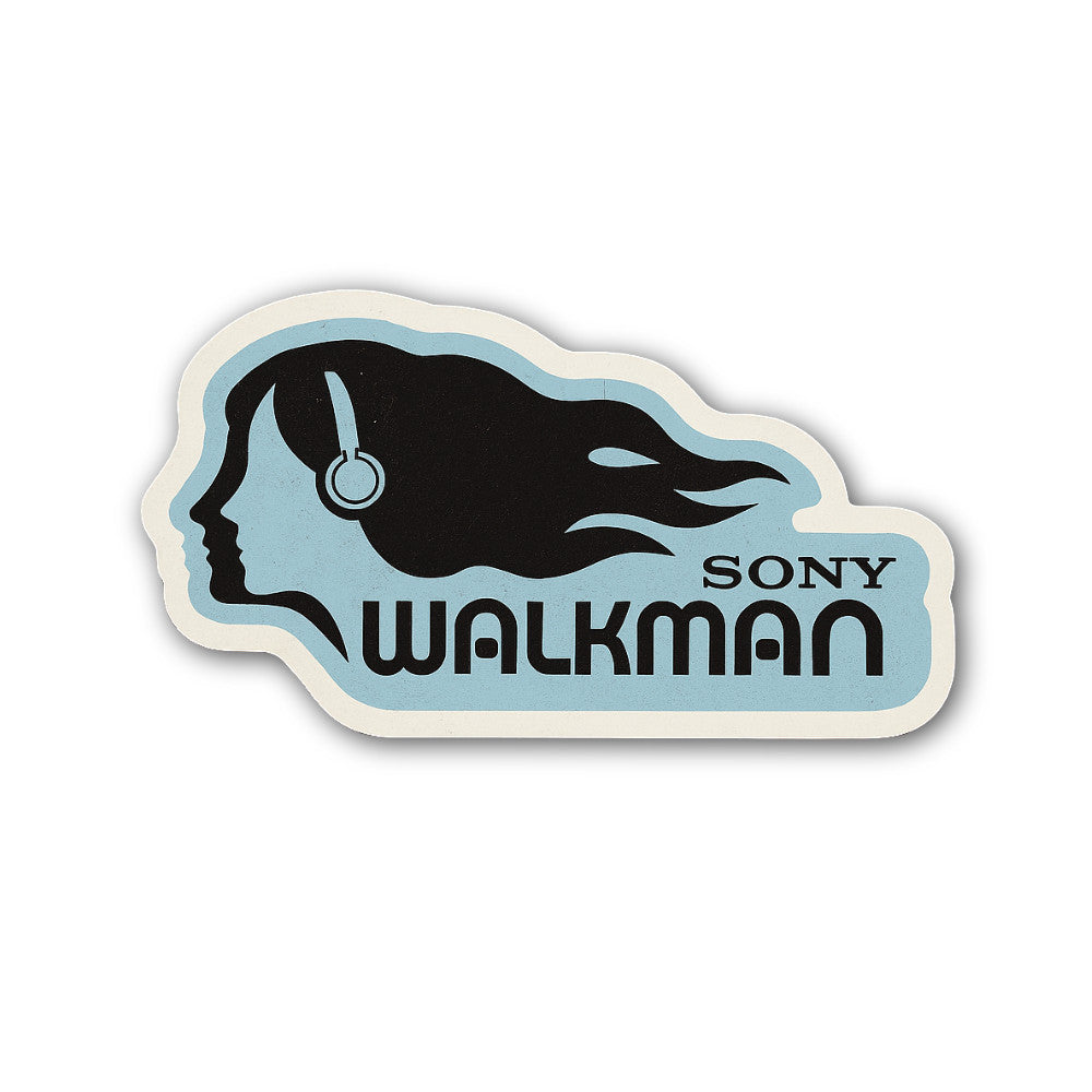 Sony Walkman Sticker, Waterproof Vinyl Decal Sticker Indoor Or Outdoor 2 (Pieces) 3" and 5"